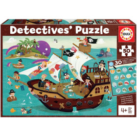 photo-Puzzle éducatif - Bateau de pirates - 50 pièces - Dès 4 ans - Educa
