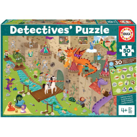 photo-Puzzle éducatif - Le château fort - 50 pièces - Dès 4 ans - Educa