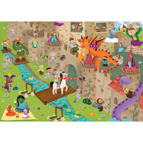 Puzzle éducatif - Le château fort - 50 pièces - Dès 4 ans - Educa