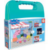 photo-Malette de jeux - Peppa Pig - 4 puzzles - 6/9/12/16 pièces - Dès 3 ans