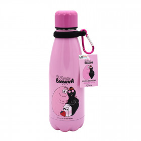photo-Gourde pour enfant - Barbe à Papa - Rose - Isotherme - 350 ml
