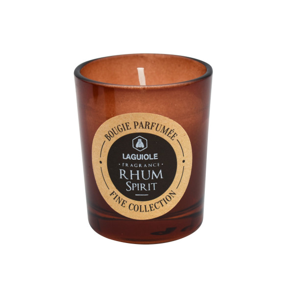Bougies parfumées - Senteur whisky cognac et rhum - Coffret de 6 bougies - Laguiole