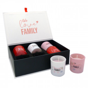 photo-Bougies parfumées - Vanille Fleurs - Coffret de 6 bougies - Idées cadeaux