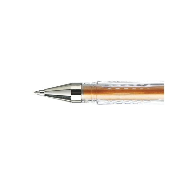 Stylo encre gel bronze pointe moyenne 0,7mm UniBall Signo