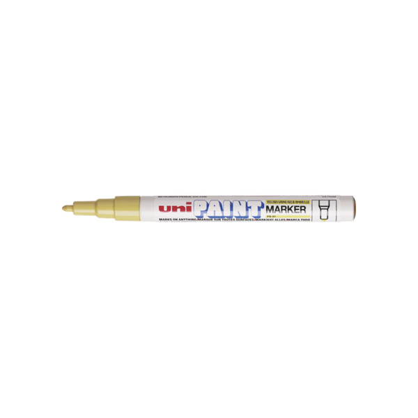 Marqueur huile créatif Uni Ball Paint Marker PX-21 pointe moyenne jaune