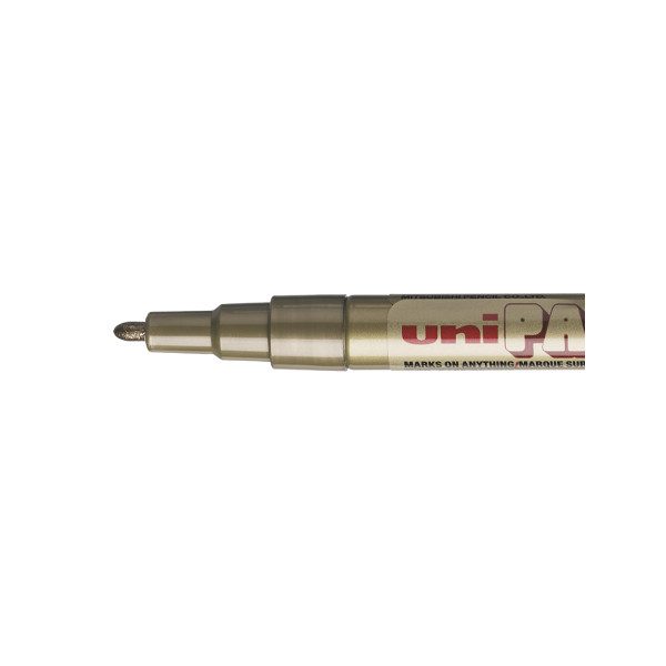 photo-Marqueur huile créatif Uni Ball Paint Marker PX-203 pointe fine or
