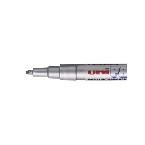 photo-Marqueur huile créatif Uni Ball Paint Marker PX-203 pointe fine argent