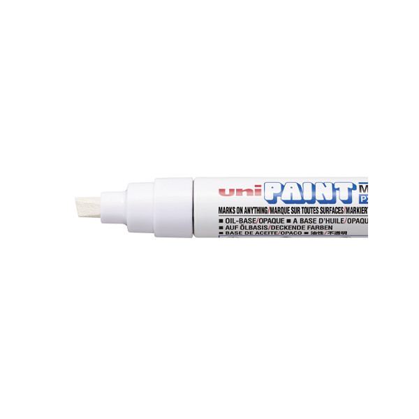 Marqueur huile créatif Uni Ball Paint Marker PX-30 pointe biseautée blanc