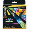 photo-Coffret - BIC - 24 crayons de couleur - 12 feutres - Kit pour artistes