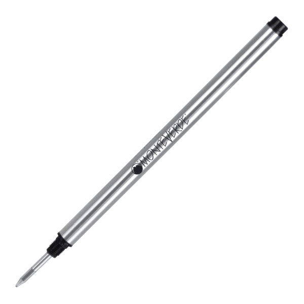 photo-Recharges pour stylo roller - Montblanc - Noir - Pointe fine - Lot de 2 recharges
