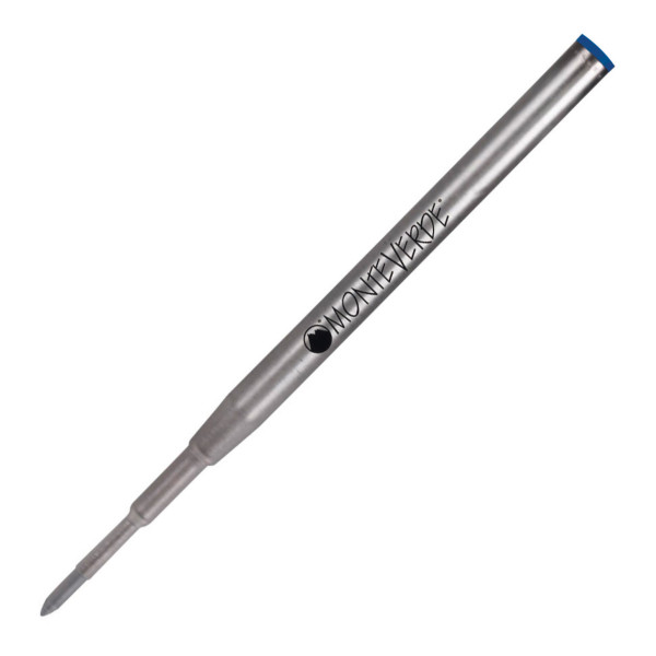 photo-Recharges pour stylo gel - Montblanc - Bleu - Pointe fine - Lot de 2 recharges
