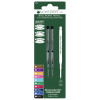 Recharges pour stylo bille - Shaeffer - Bleu - Pointe moyenne - Lot de 2 recharges