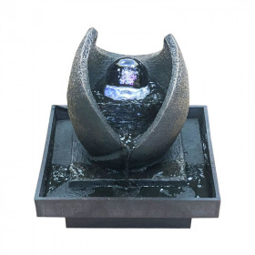 photo-Fontaine décorative - Intérieure - Lumineuse - A eau - Style asiatique