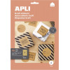 photo-Etiquettes - A4 - Papier kraft - Autocollant - Pochette de 10 planches - Apli