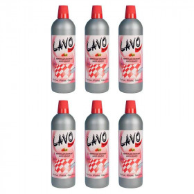 photo-Lot de 6 bidons de nettoyant Odorant Multi-Usages Fraise 1L - Lavo Fruit