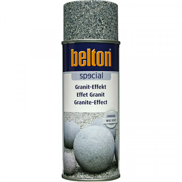 photo-Bombe de peinture effet granit gris Belton 400ml