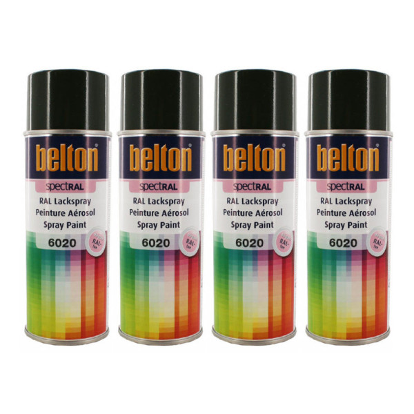 photo-4 bombes de peinture Belton Spectral RAL6020 Vert oxyde chrome 400ml