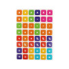 Gommettes - Chiffres - Calcul - Addition - Soustraction - Multiplication - 96 pièces