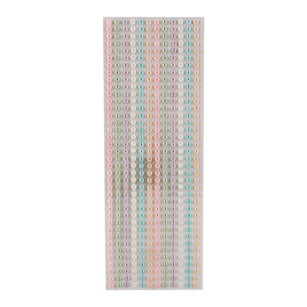 photo-Stickers 3D - Rond - Couleur pastel - 5mm diamètre - 456 unités