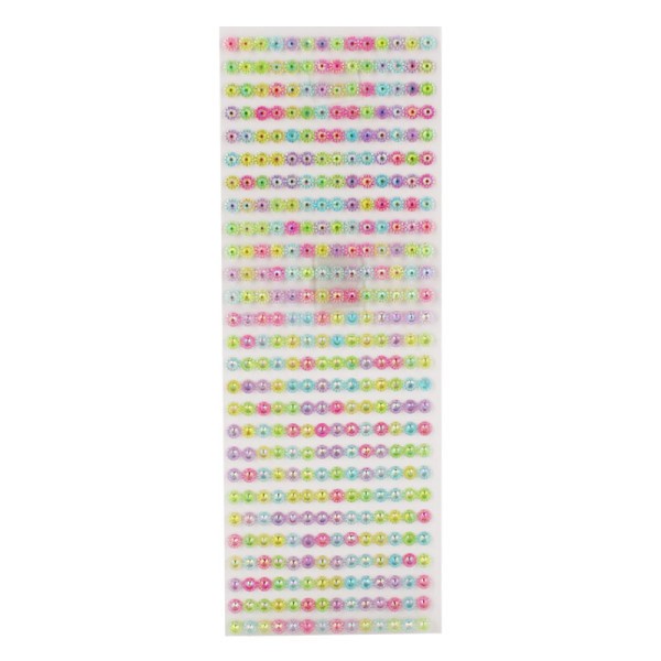 photo-Stickers - Rond - Couleur pastel - 5mm diamètre - 378 unités