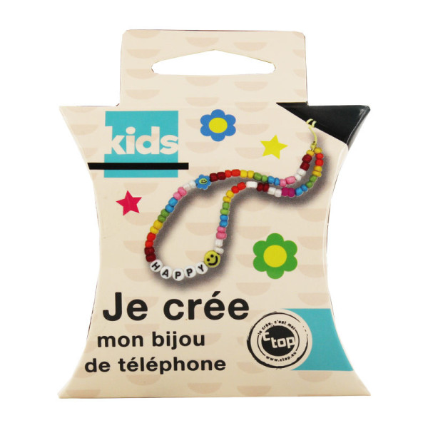 photo-Kit - Créer un bijou de téléphone - Perles et lettres