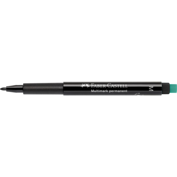 Feutre - Noir - Permanent - Tous supports - Pointe moyenne - Faber-Castell