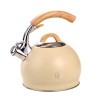 photo-Bouilloire sifflante beige Laguiole capacité de 3L