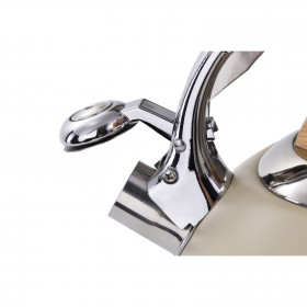 Bouilloire sifflante beige Laguiole capacité de 3L
