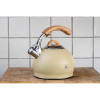 Bouilloire sifflante beige Laguiole capacité de 3L