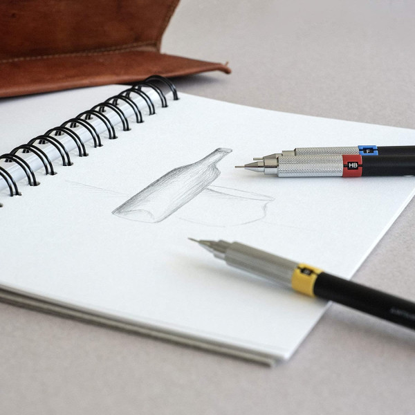 4 porte-mine - Dessin technique professionnel - HB - 0,3mm 0,5mm 0,7 mm 0,9mm