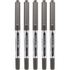 photo-Lot de 5 stylos roller noir Uni Ball EYE pointe fine 0,5mm