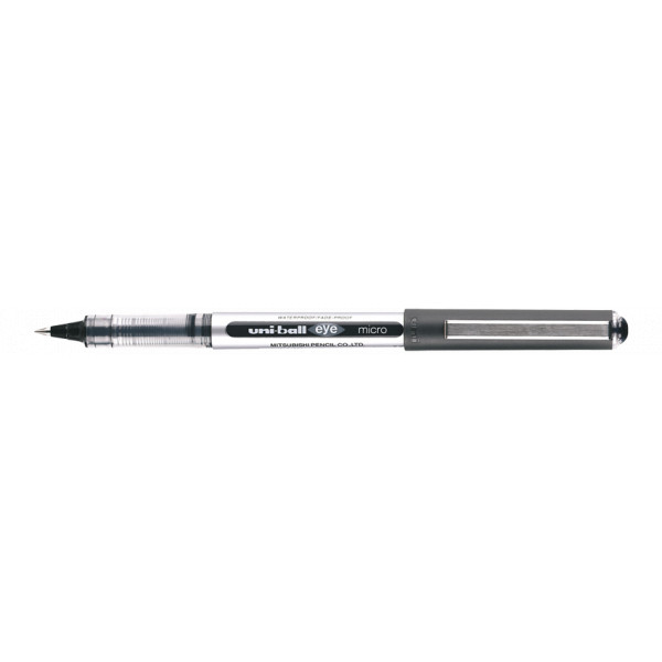 Lot de 5 stylos roller noir Uni Ball EYE pointe fine 0,5mm