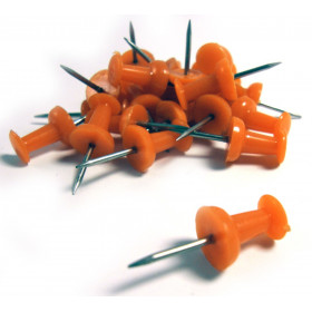 25 punaises de signalisation - Solveig - Orange