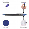 Stylo FriXion Pilot Point Clicker - Bleu - Rétractable - Pointe fine 0,5 mm