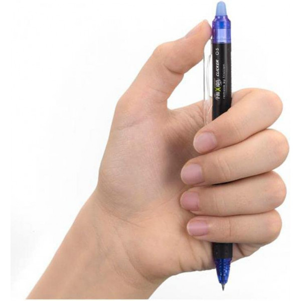 Stylo FriXion Pilot Point Clicker - Noir - Rétractable - Pointe fine 0,5 mm