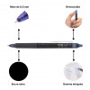 Stylo FriXion Pilot Point Clicker - Noir - Rétractable - Pointe fine 0,5 mm