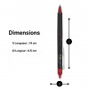 Stylo FriXion Pilot Point Clicker - Rouge - Rétractable - Pointe fine 0,5 mm