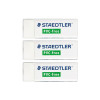 photo-Gomme - Blanche - Avec étui carton - Sans plastique - Staedtler - Lot de 3