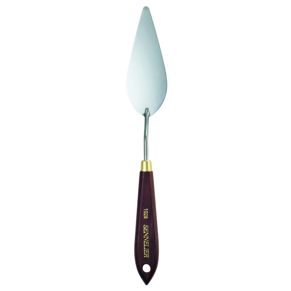 photo-Couteau à peindre - Sennelier - N°1028 - Manche bois - Lame acier