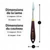 Couteau à peindre - Sennelier - N°1095 - Manche bois - Lame acier