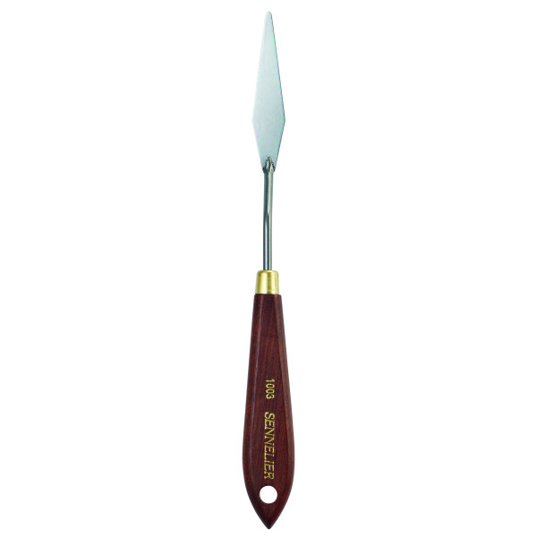 photo-Couteau à peindre - Sennelier - N°1003 - Manche bois - Lame acier