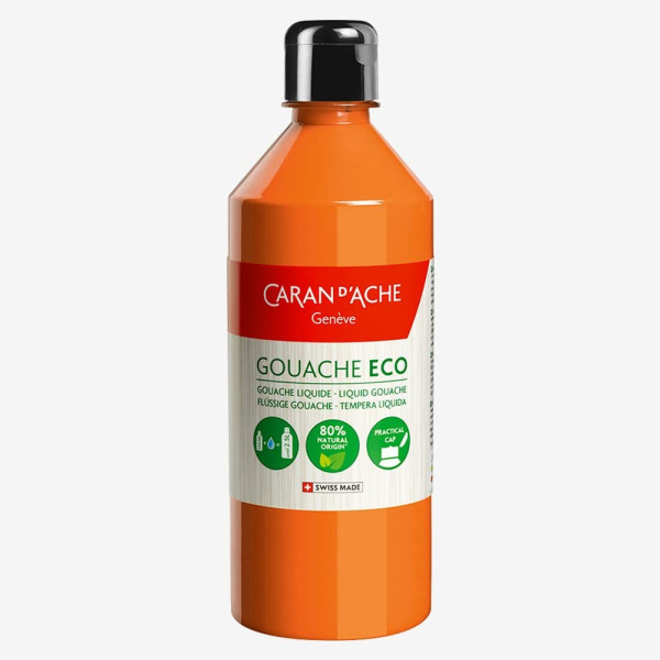 photo-Peinture gouache - Orange - Mat - 500ml - Carand'Ache - Gouache Eco