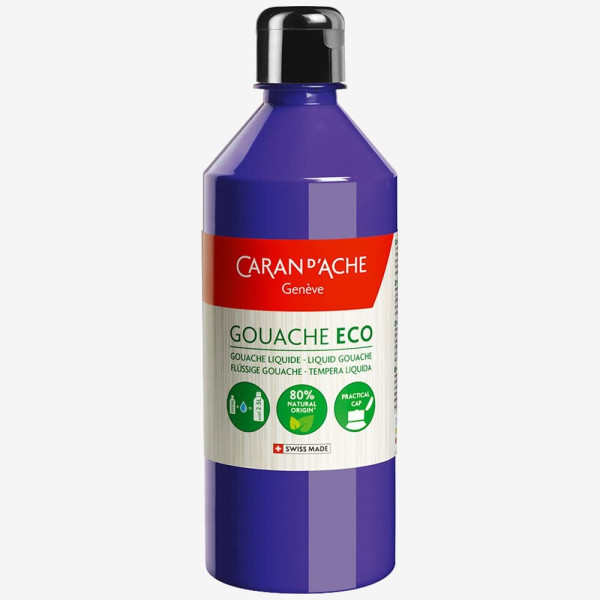 photo-Peinture gouache - Violet - Mat - 500ml - Carand'Ache - Gouache Eco