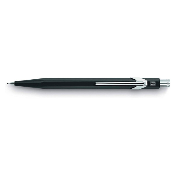 photo-Porte-mines - Métal - Noir - Mine de 0,7mm - Rechargeable - Carand'Ache 849