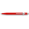 photo-Porte-mines - Métal - Rouge - Mine de 0,7mm - Rechargeable - Carand'Ache 849