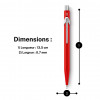 Porte-mines - Métal - Rouge - Mine de 0,7mm - Rechargeable - Caran d'Ache 849