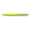 photo-Porte-mines - Métal - Jaune fluo - Mine de 0,7mm - Rechargeable - Carand'Ache 849