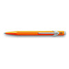 Stylo à bille - Orange fluo - Métal - Encre bleue - Pointe moyenne - Caran d'Ache - 849