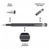 Stylo plume - Noir - Métal - Plume moyenne - Rechargeable - Caran d'Ache - 849