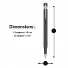 Stylo plume - Noir - Métal - Plume moyenne - Rechargeable - Caran d'Ache - 849